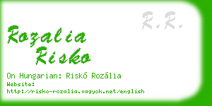rozalia risko business card