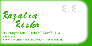 rozalia risko business card